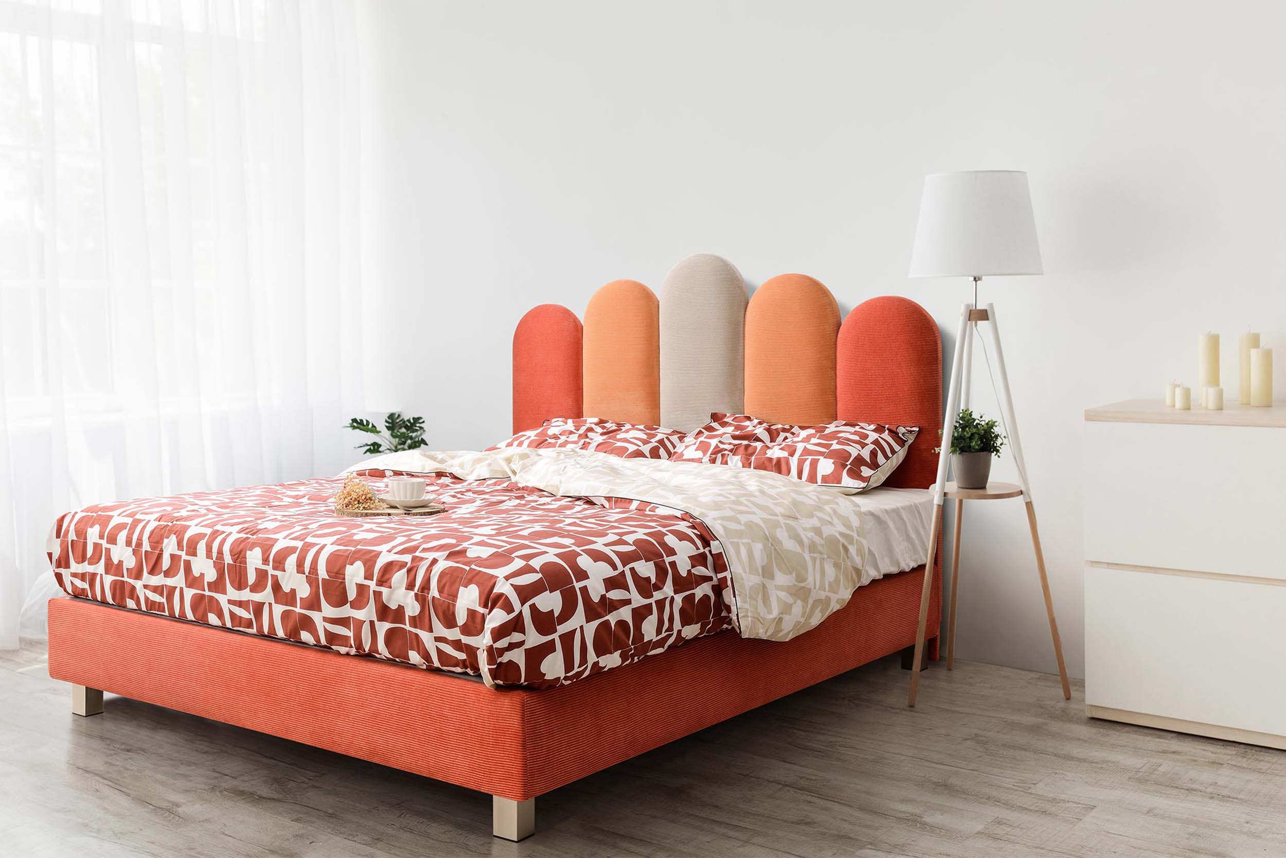 tete de lit color&eacute;e tendance olympe